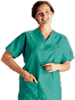 Medline� Unisex Scrub Shirts - Jade Green