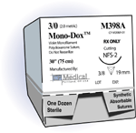 Monodox� Absorbable Suture Attached To Needle - 12/box