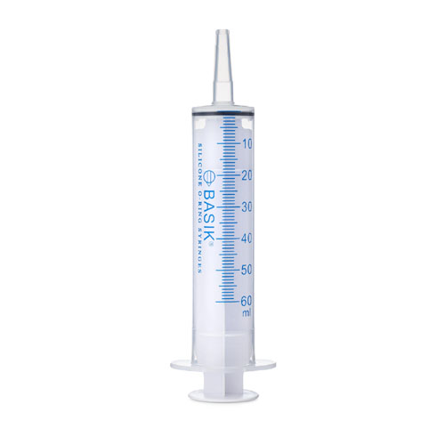 BASIK enteral feeding silicone O-ring syringes catheter tip