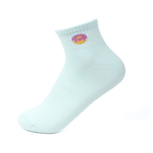 Mint Anklet With Donut Emroidery Women's Socks With $195+ Order