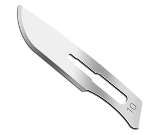 Surgical Blade  #10  stainless steel  100/bx