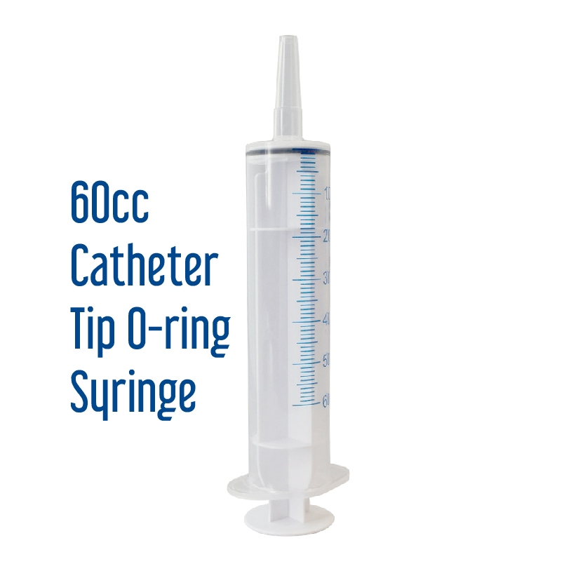 BASIK silicone O-ring syringes catheter tip enteral feeding