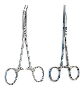 Ochsner-Kocher Forceps straight curved stainless steel