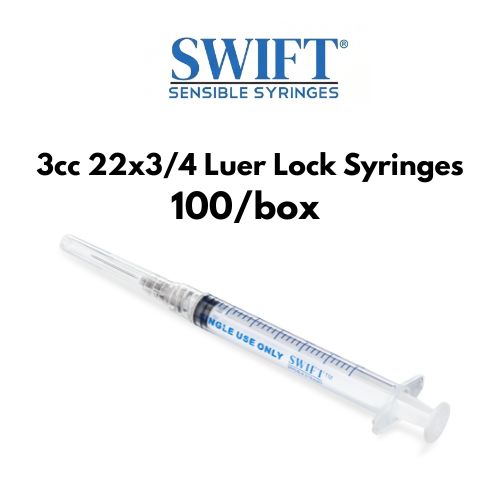 Swift Syringes 3cc With Needle