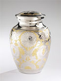 UrnConcern Classic Silver & Gold Urn - Solid Brass