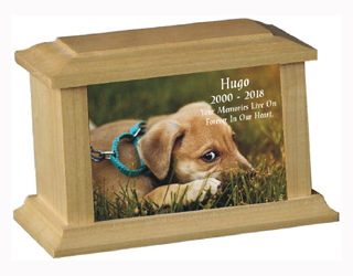 Cremation urn  from genuine maple wood