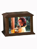UrnConcern Taylor Walnut Solid Wood Urn